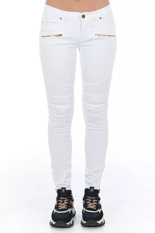 Frankie Morello Jean et pantalon en coton blanc