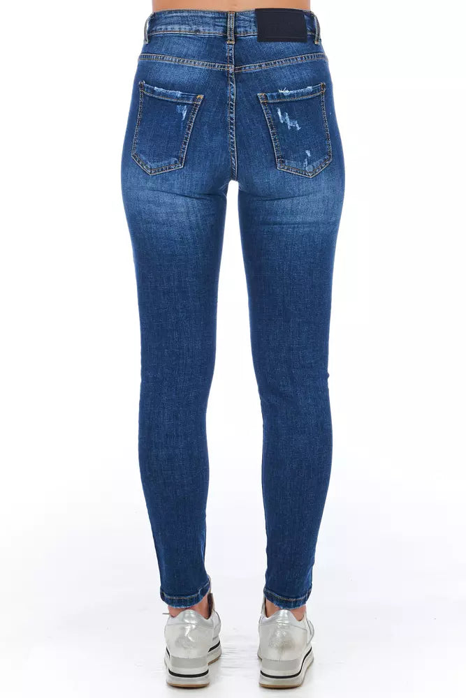 Frankie Morello Blaue Jeans und Hose