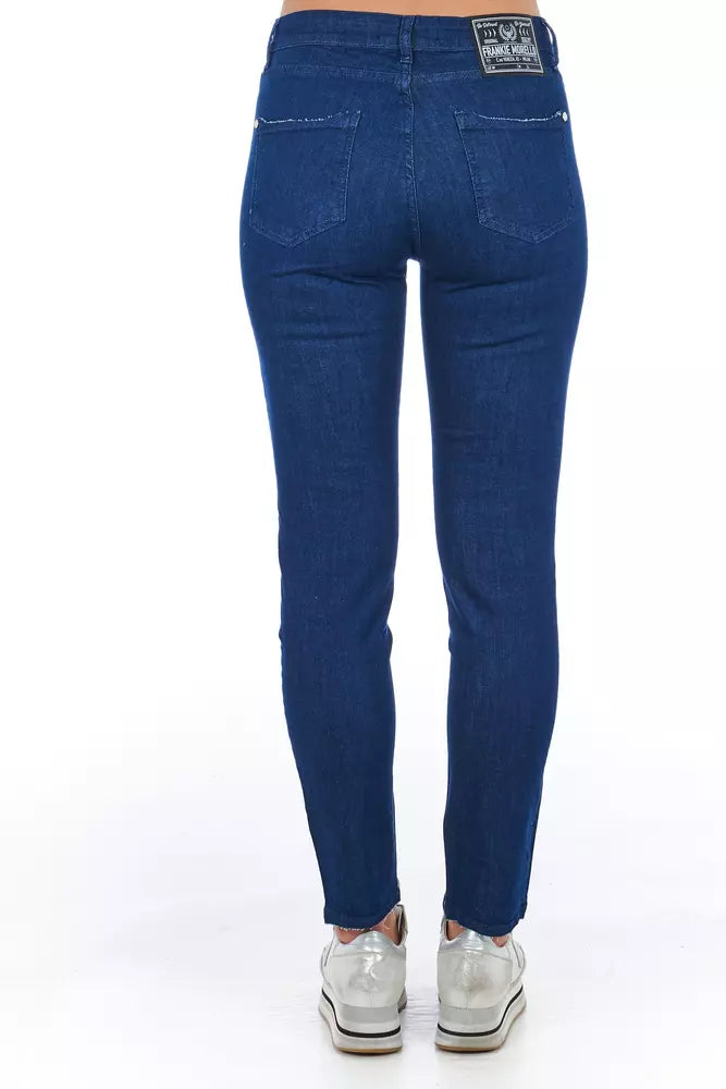 Jean et pantalon en coton bleu Frankie Morello