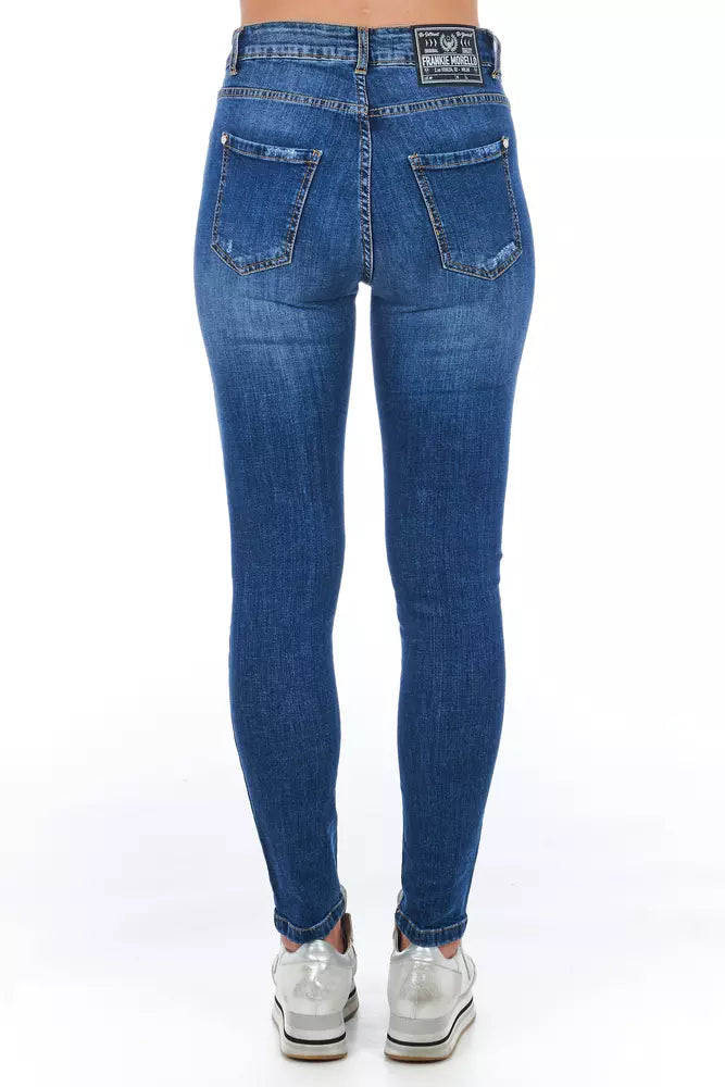 Frankie Morello Blaue Jeans und Hose