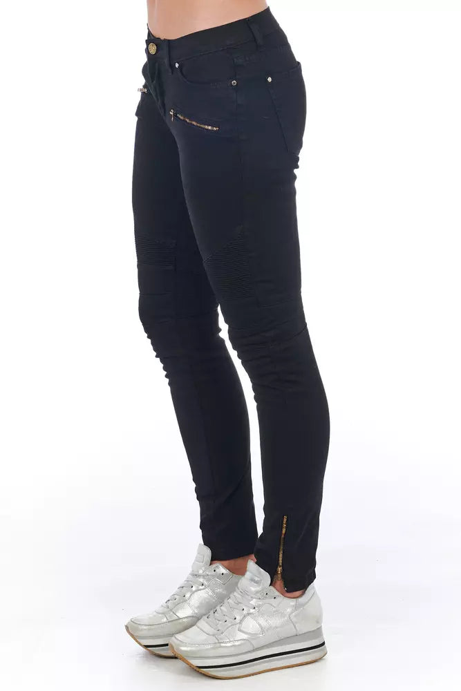 Frankie Morello Jean et pantalon en coton noir