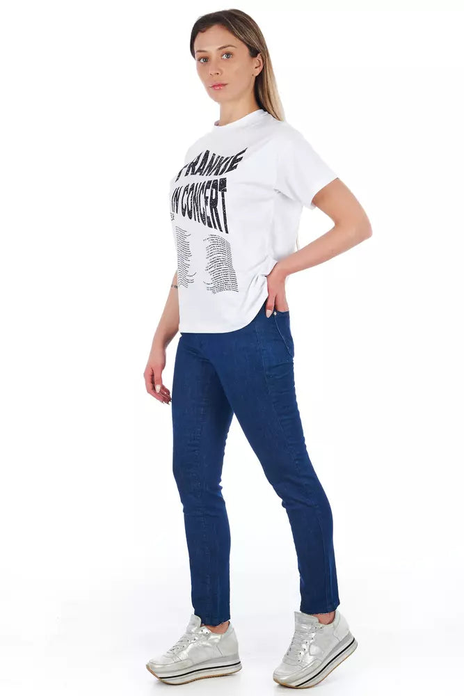 Jean et pantalon en coton bleu Frankie Morello