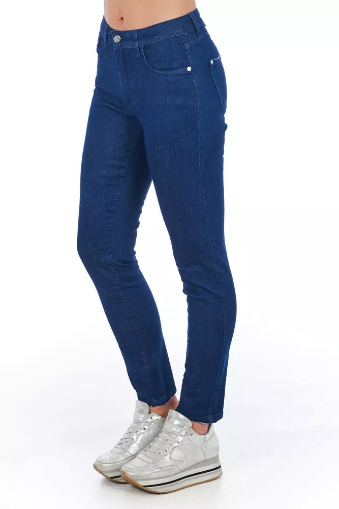 Jean et pantalon en coton bleu Frankie Morello