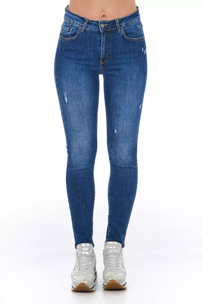 Frankie Morello Blaue Jeans und Hose