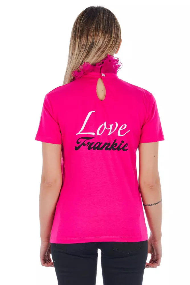 Rosa Baumwoll-Tops und T-Shirt von Frankie Morello