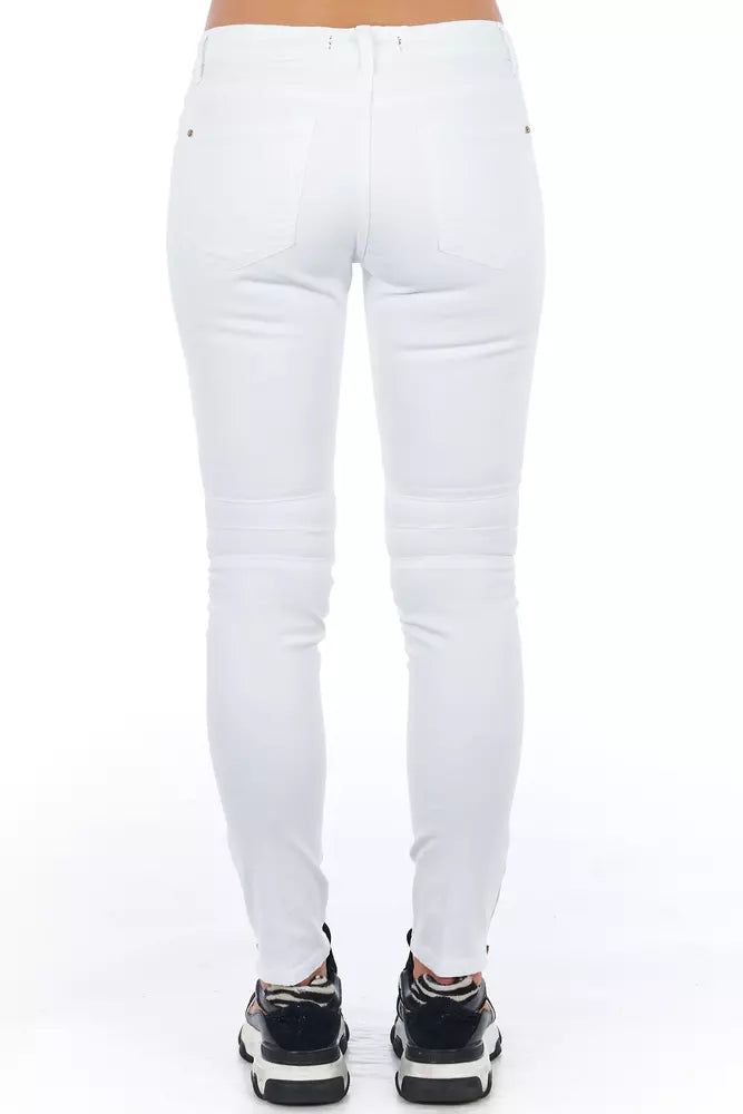 Frankie Morello Jean et pantalon en coton blanc