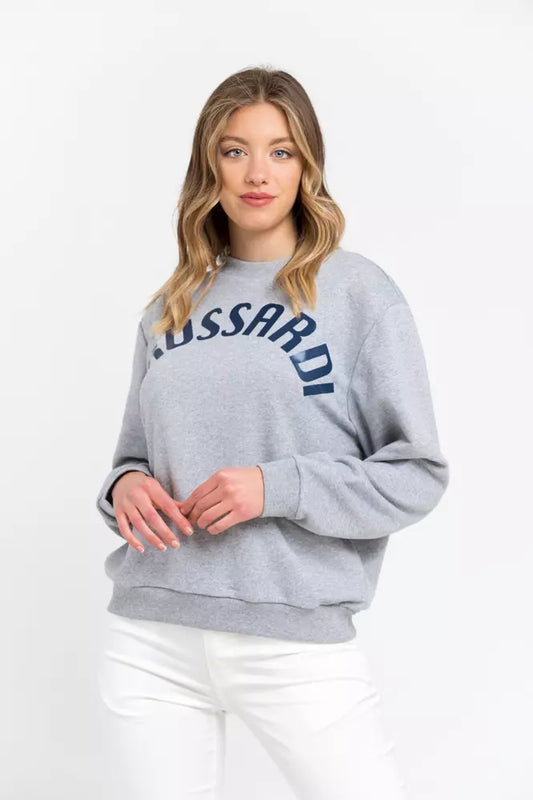 Trussardi Pull en coton gris