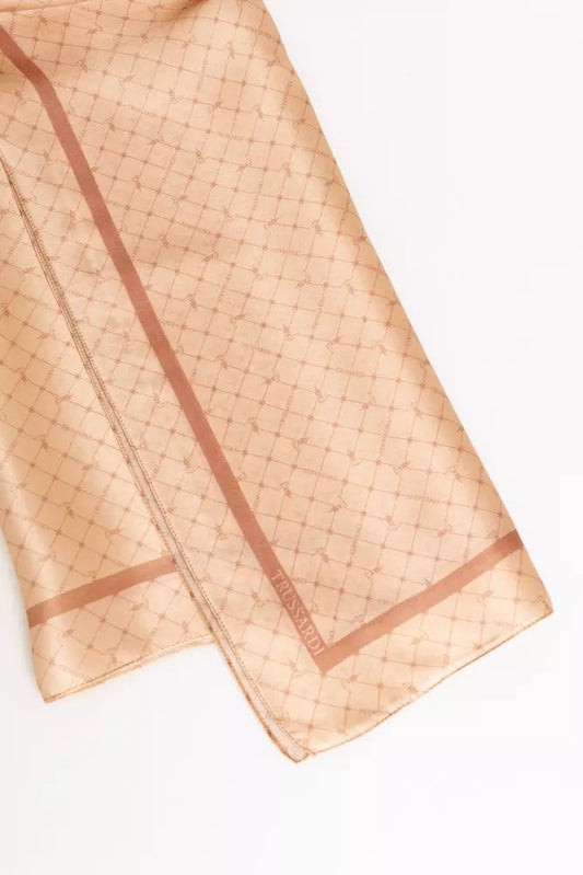 Trussardi Foulard En Soie Rose