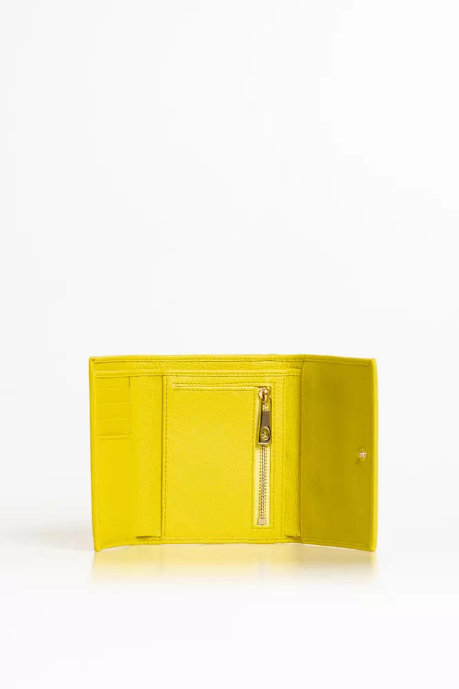 Portefeuille Trussardi en cuir jaune