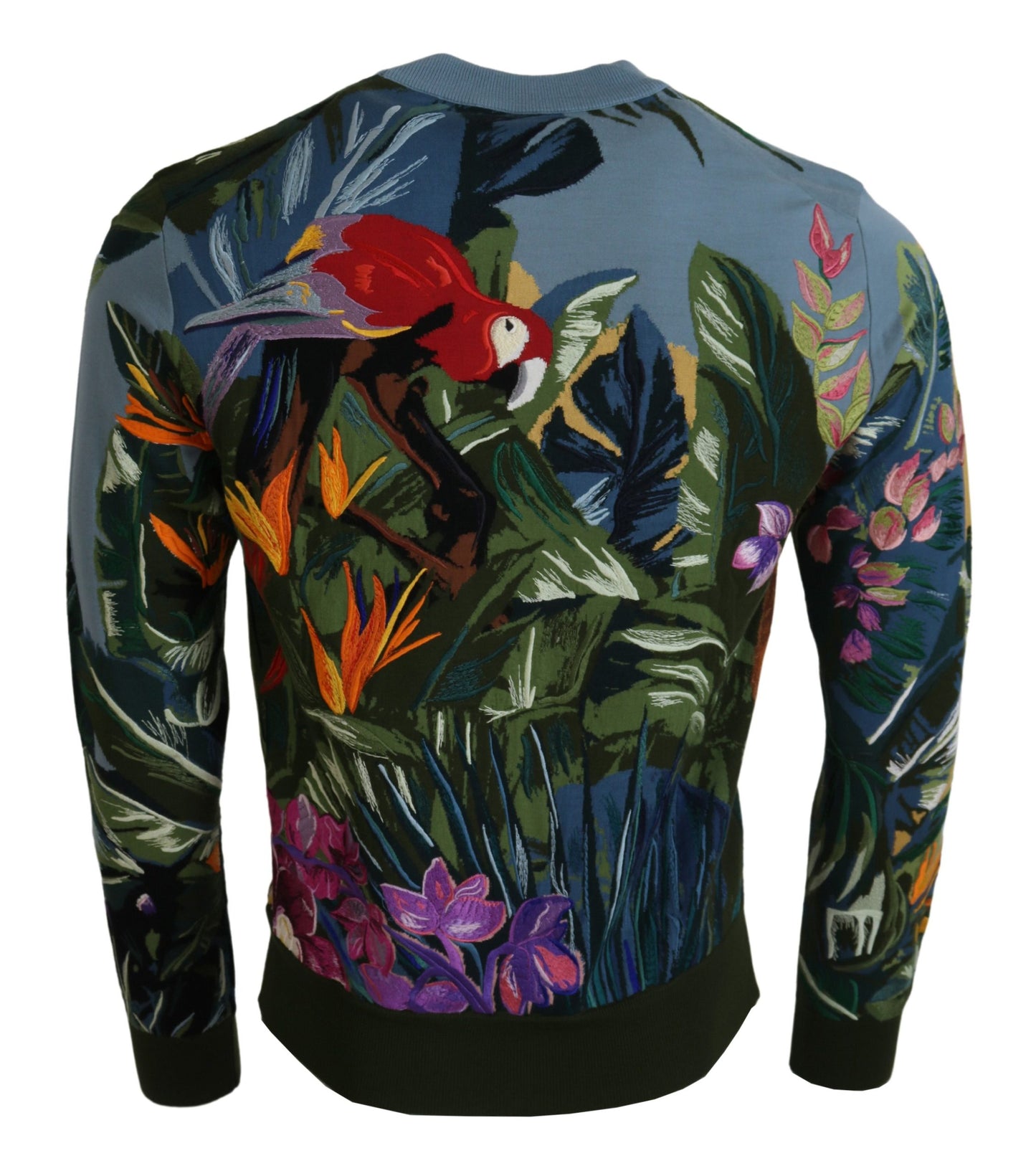 Dolce &amp; Gabbana Pull en laine et soie avec logo Jungle