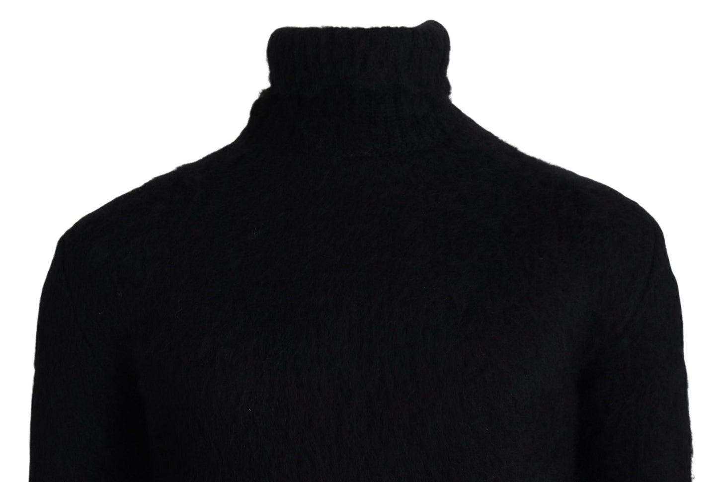 Dolce &amp; Gabbana Pull à col roulé en or noir pour homme Pull en mohair