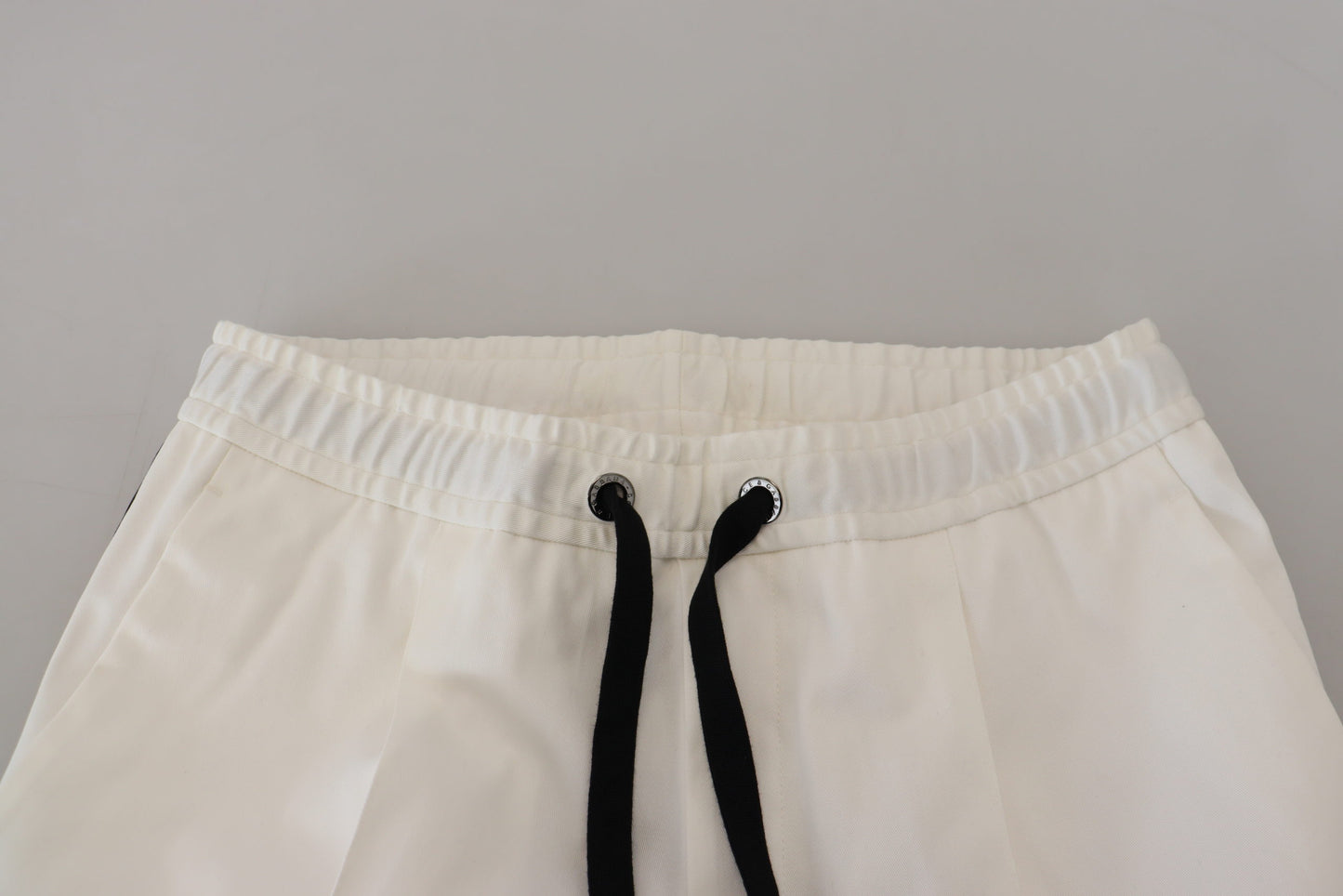 Dolce &amp; Gabbana Pantalon de jogging en coton blanc avec logo DG