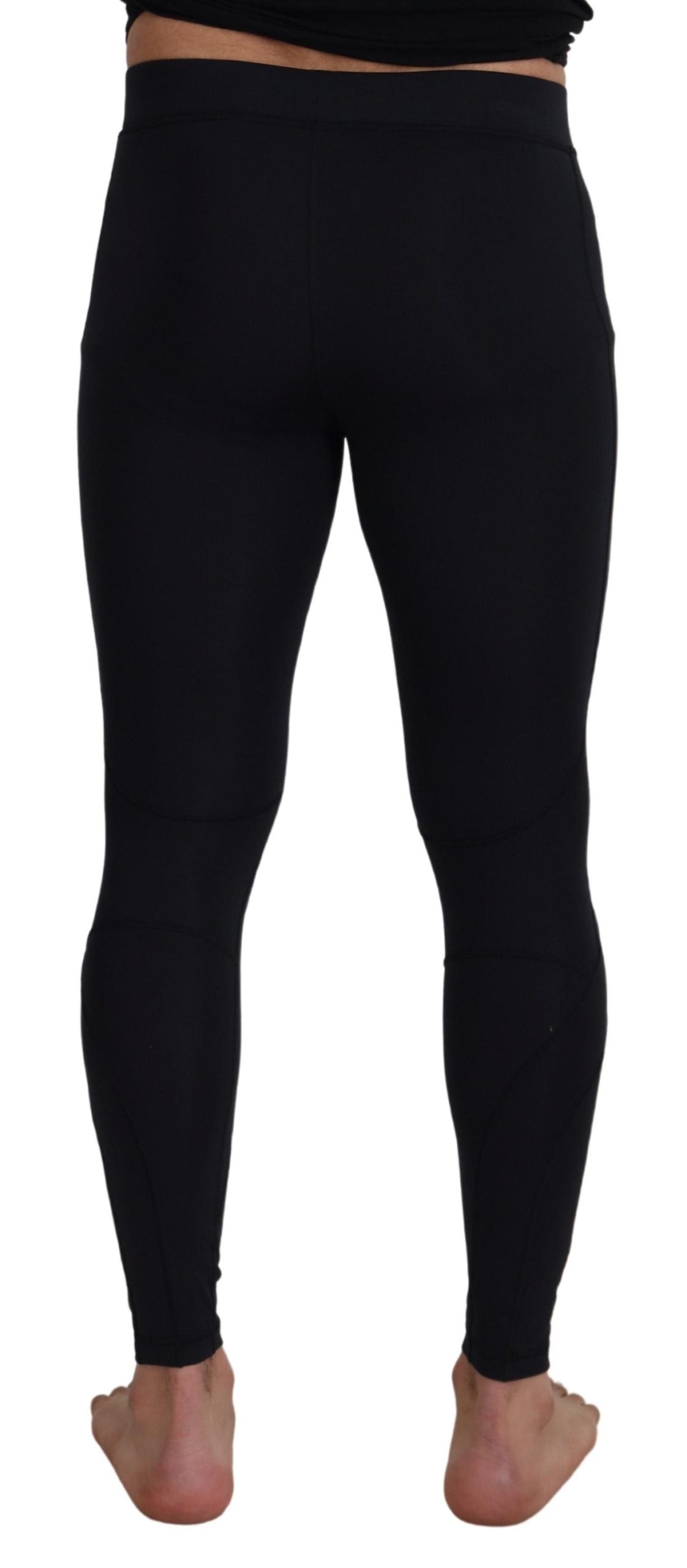 Dolce &amp; Gabbana Pantalon stretch coupe slim en nylon noir