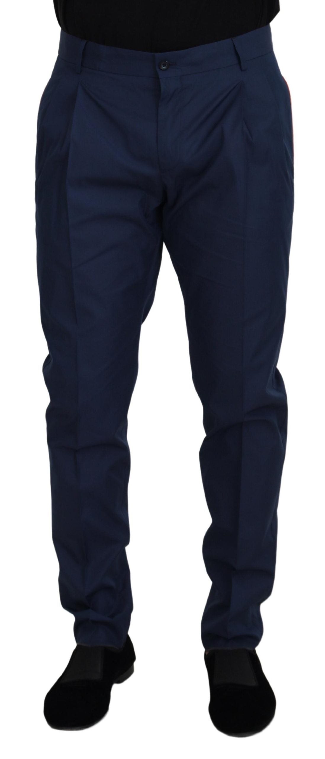 Dolce &amp; Gabbana Pantalon chino en coton bleu