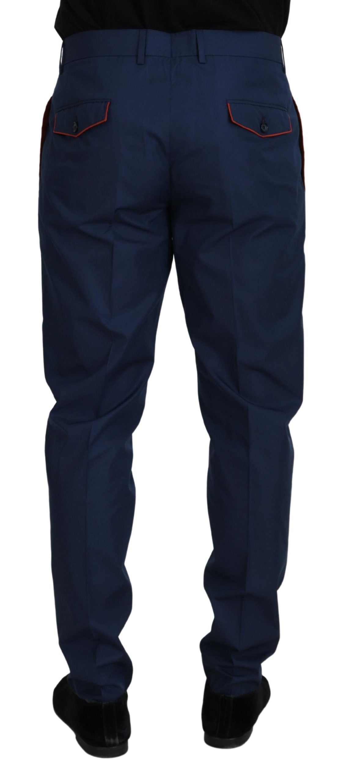 Dolce &amp; Gabbana Pantalon chino en coton bleu