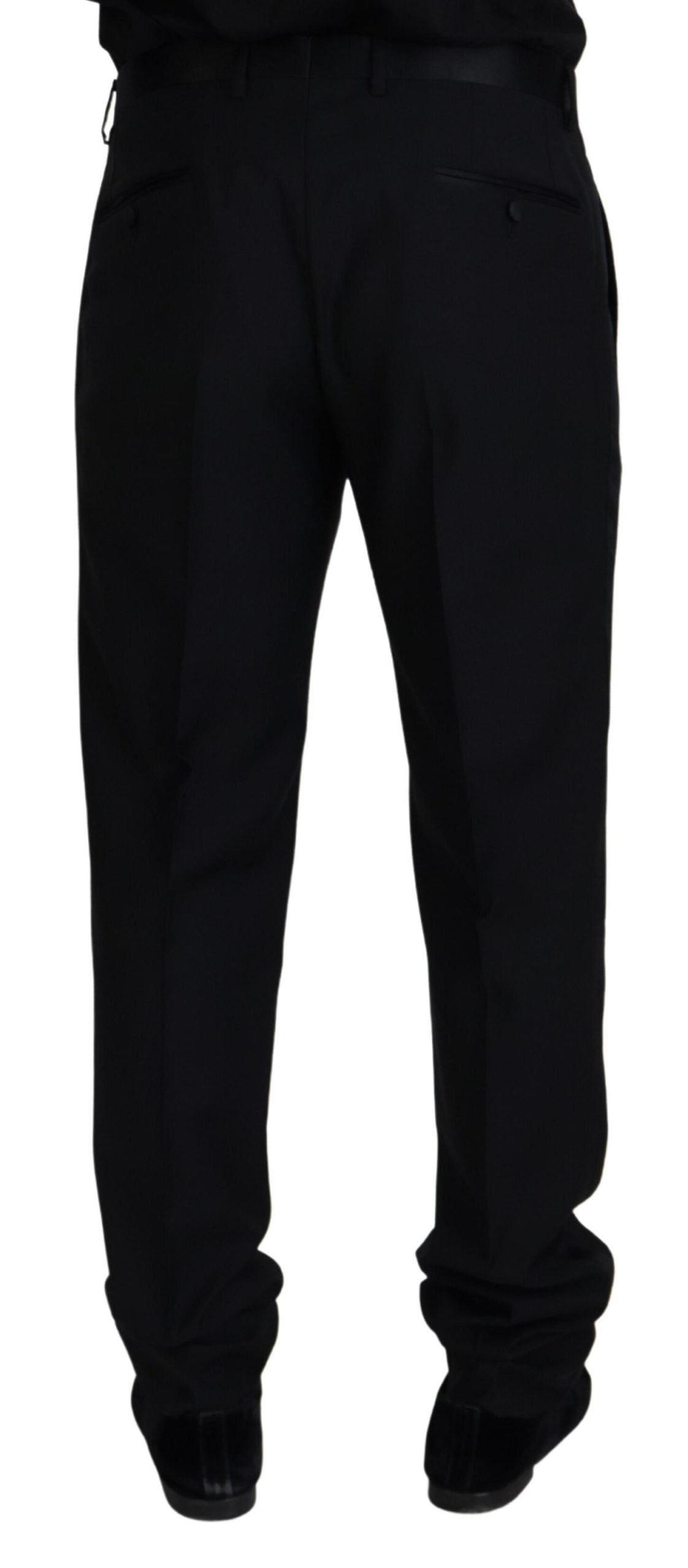 Dolce &amp; Gabbana Pantalon chino en laine noir