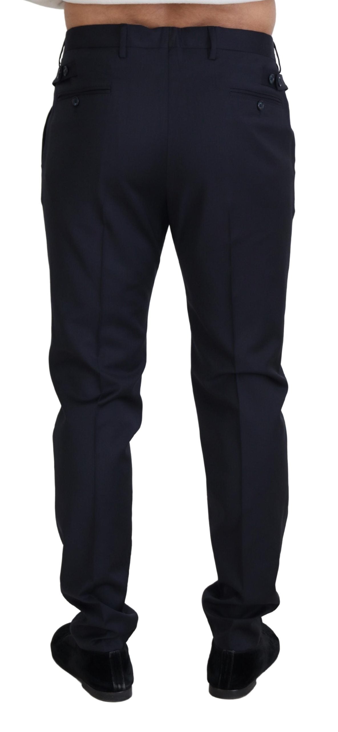 Dolce &amp; Gabbana Pantalon chino en laine bleu