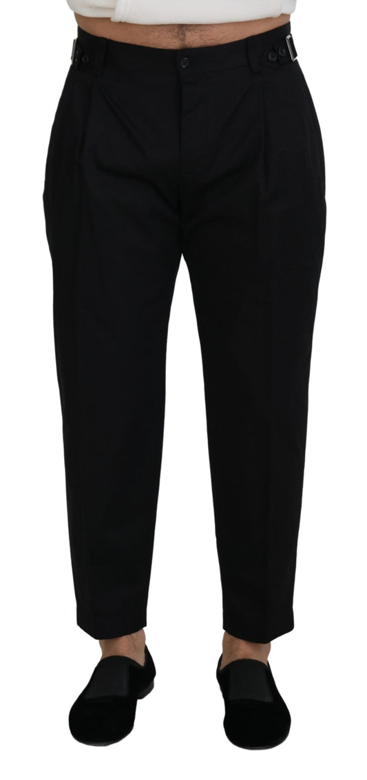 Dolce &amp; Gabbana Pantalon chino en coton noir