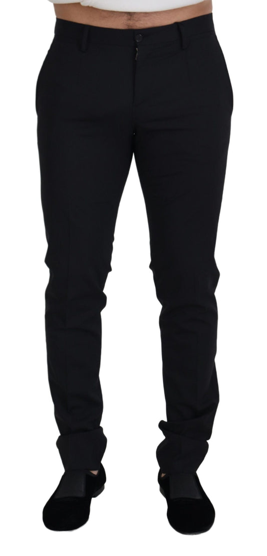 Dolce &amp; Gabbana Pantalon chino en laine noir