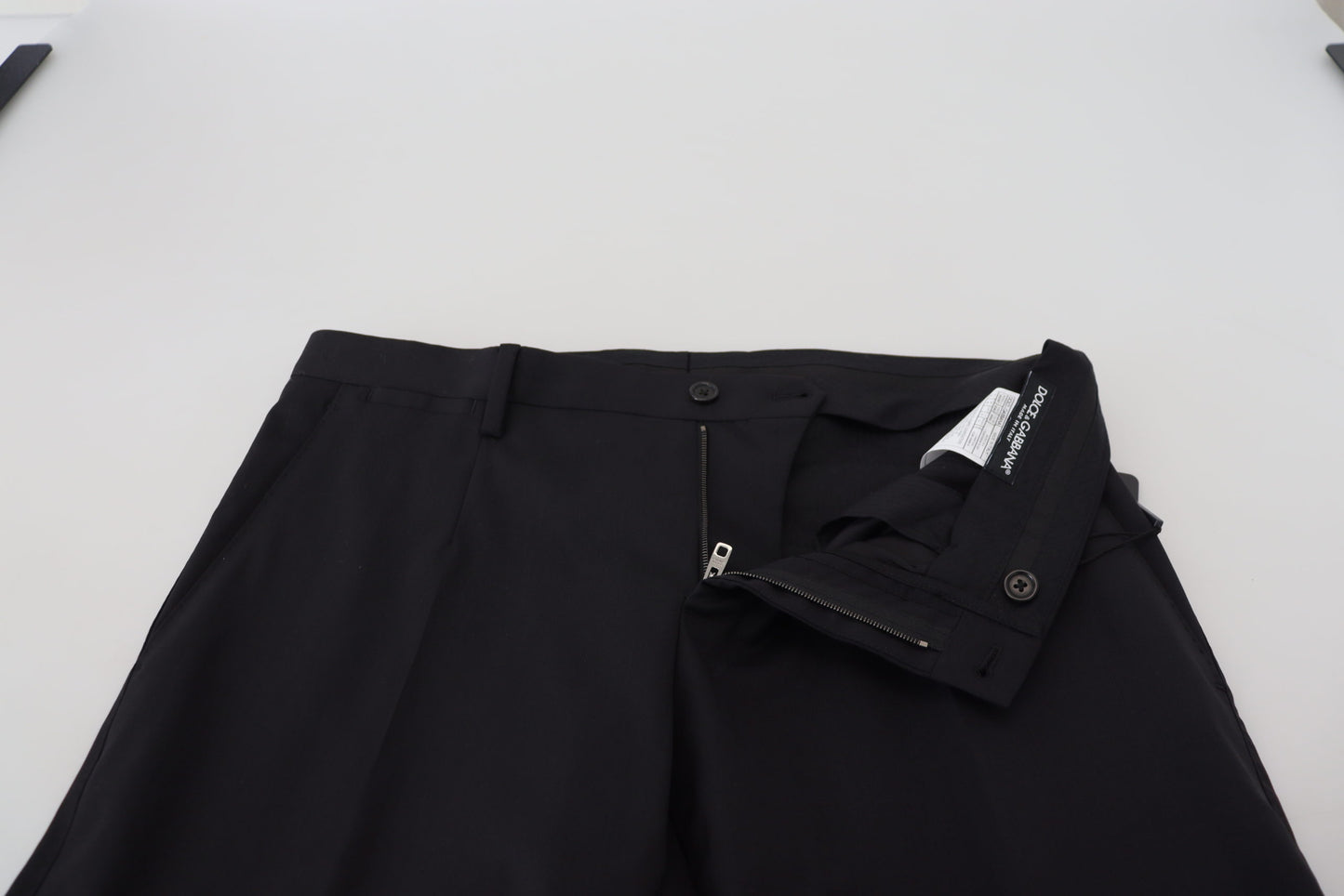 Dolce &amp; Gabbana Pantalon chino en laine noir