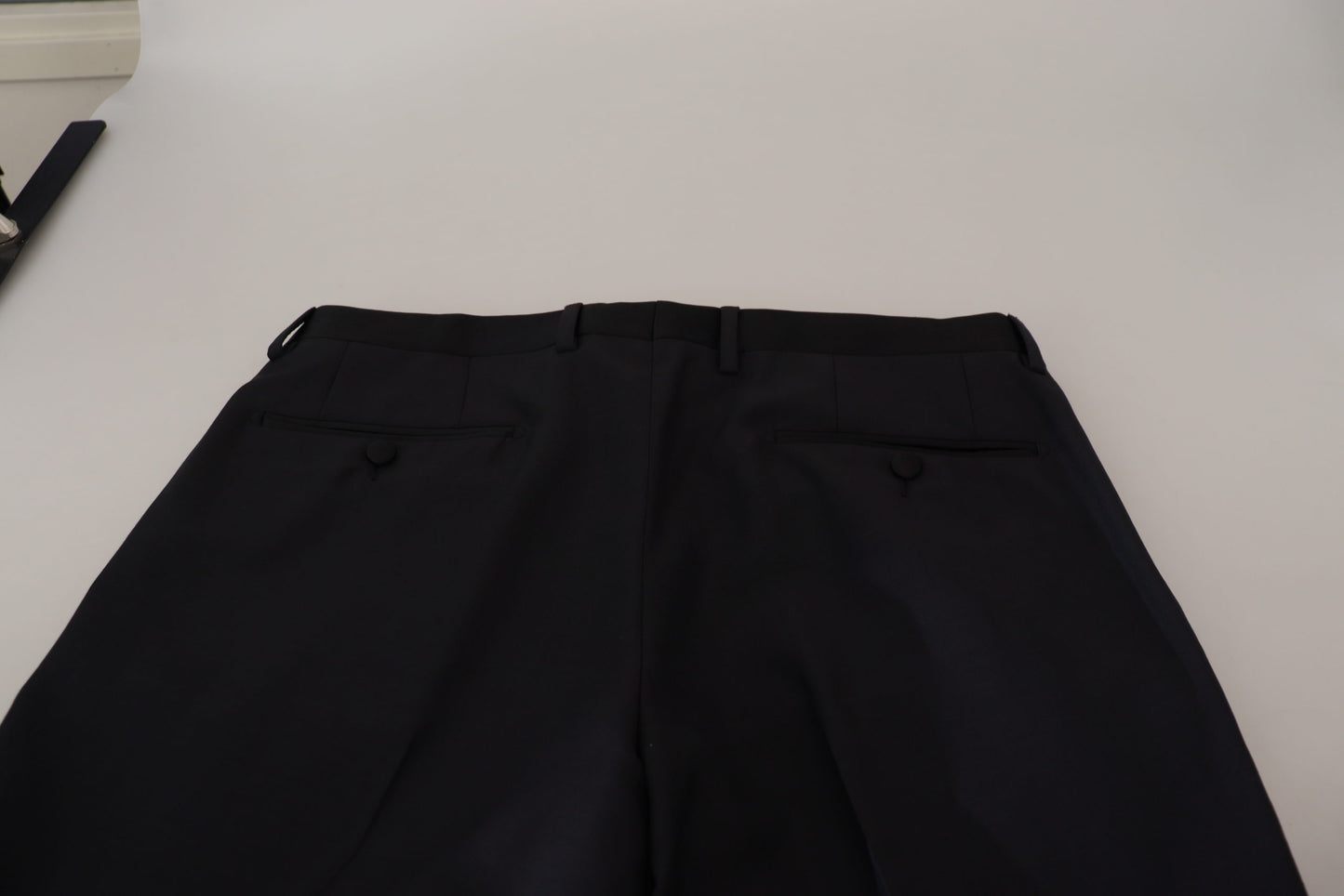 Dolce &amp; Gabbana Herren-Formalhose aus schwarzer Wolle