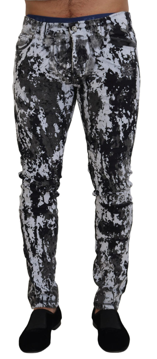 Dolce &amp; Gabbana Jean skinny en coton multicolore tie-dye