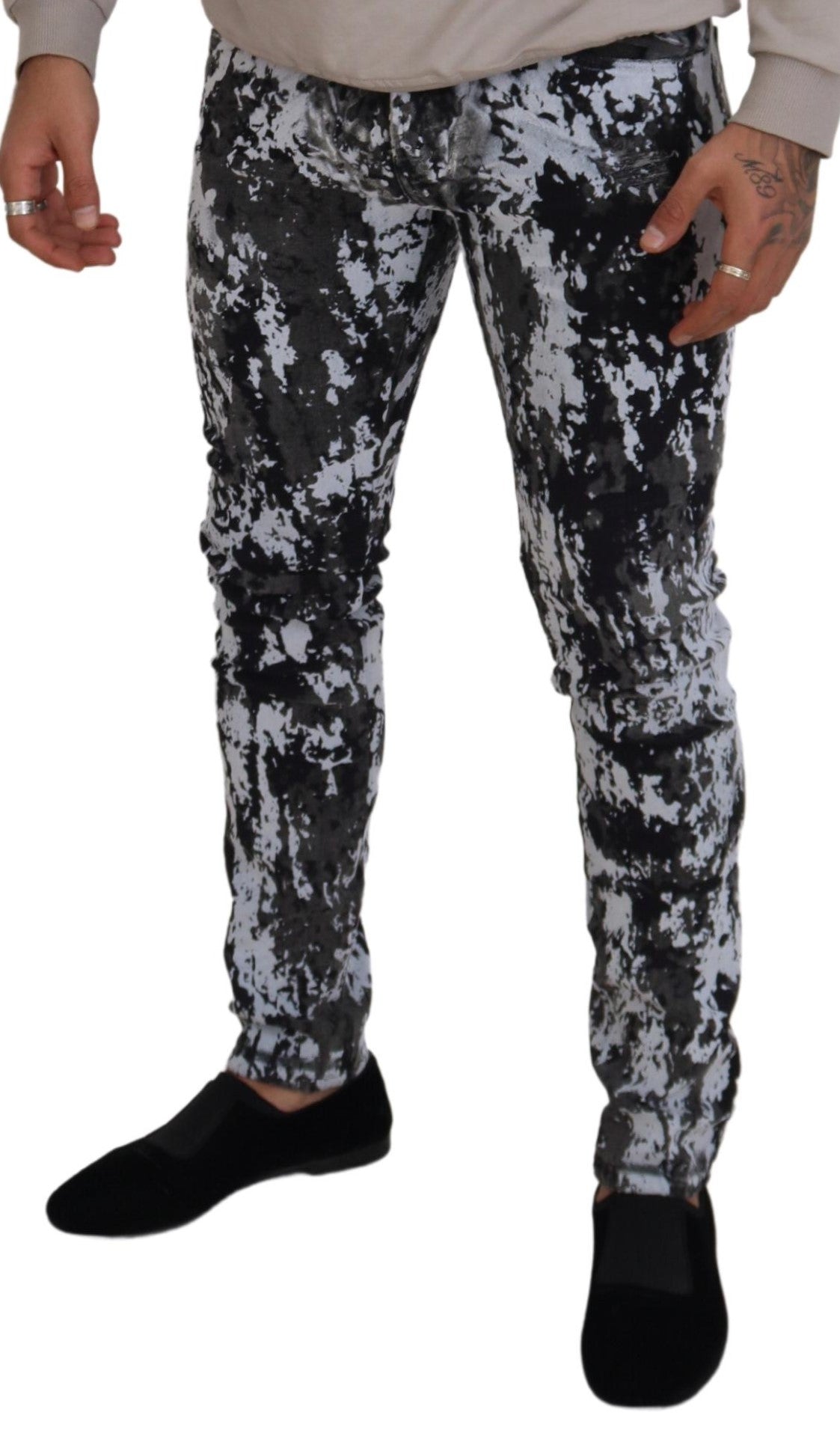 Dolce &amp; Gabbana Jean skinny en coton multicolore tie-dye