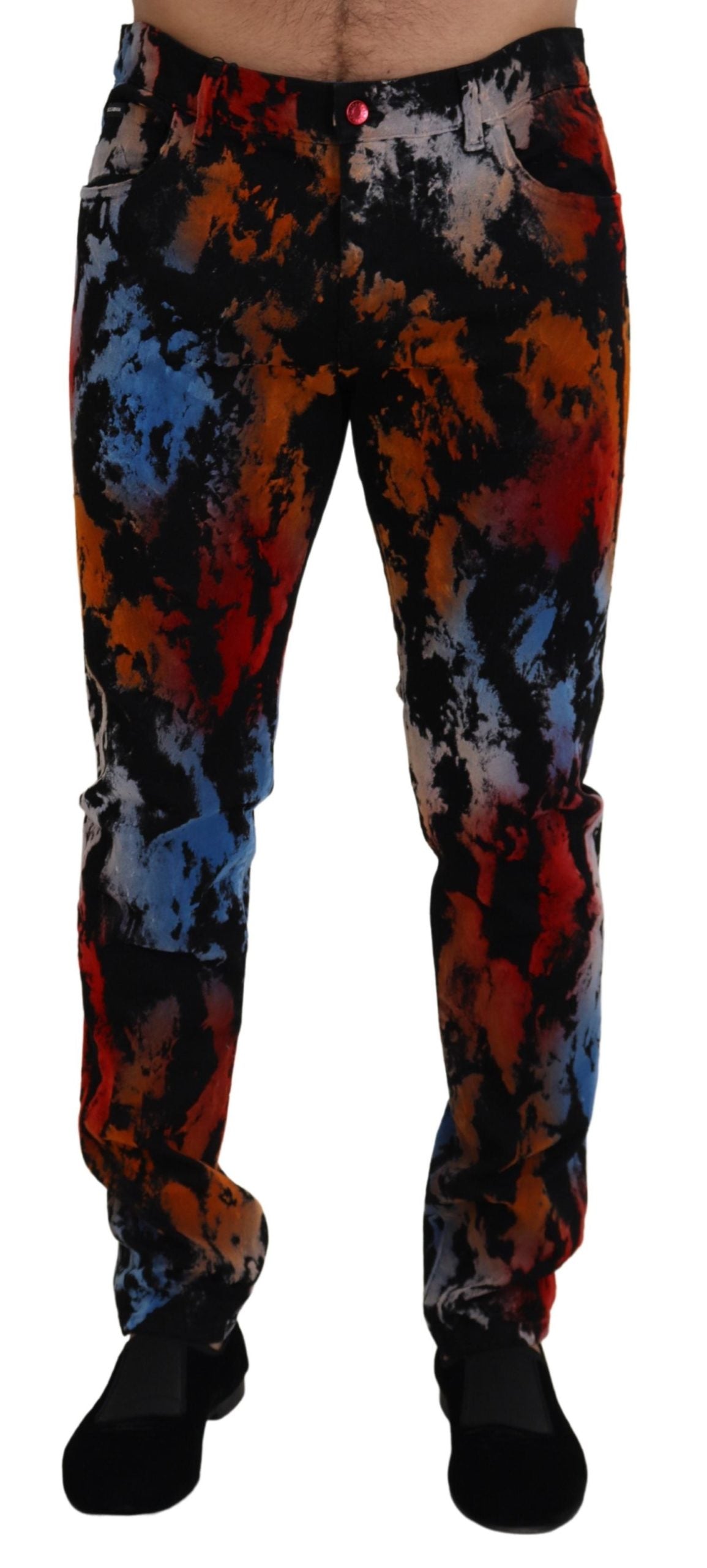 Dolce &amp; Gabbana Jean skinny en coton multicolore tie-dye