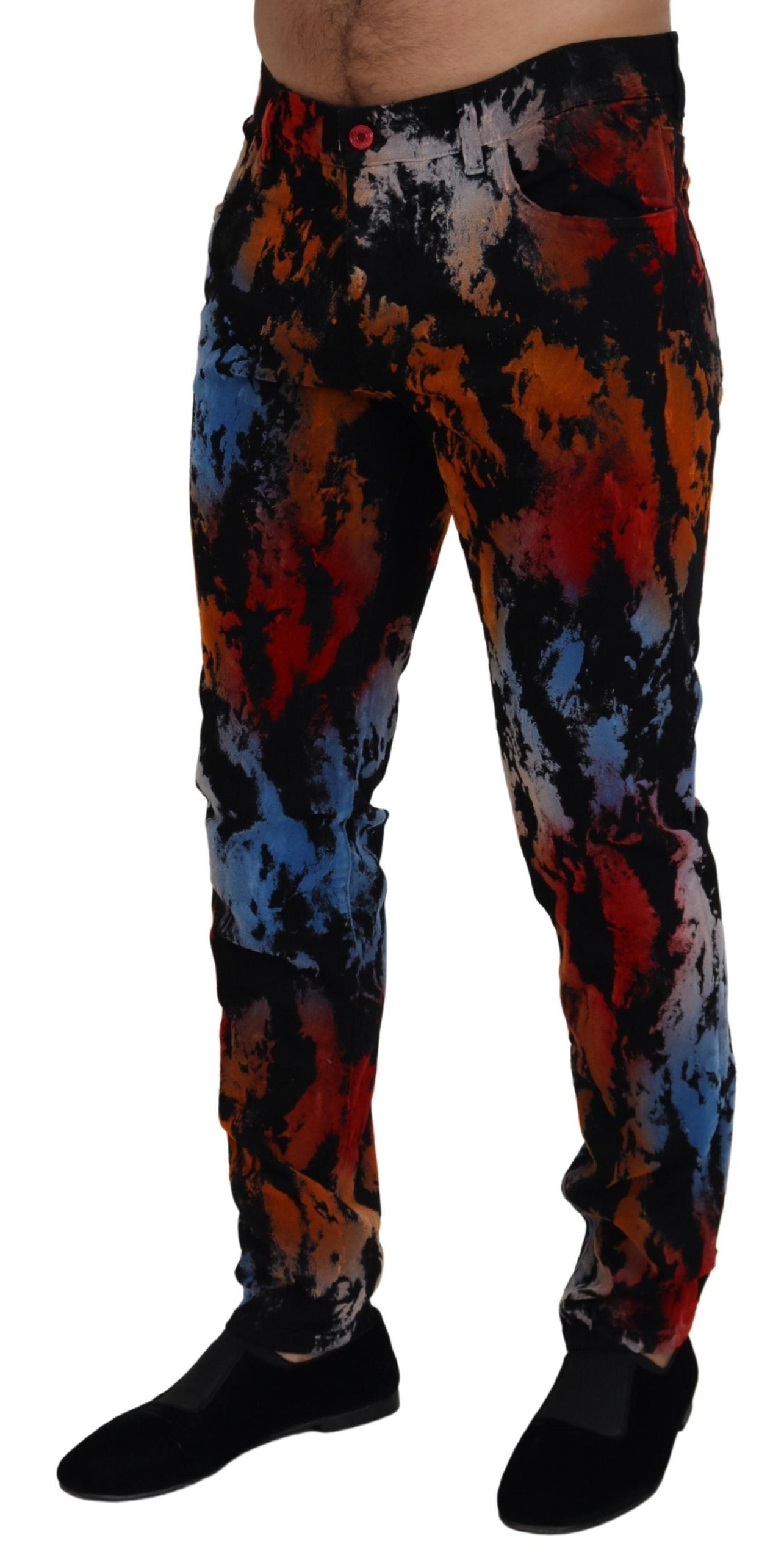 Dolce &amp; Gabbana Jean skinny en coton multicolore tie-dye