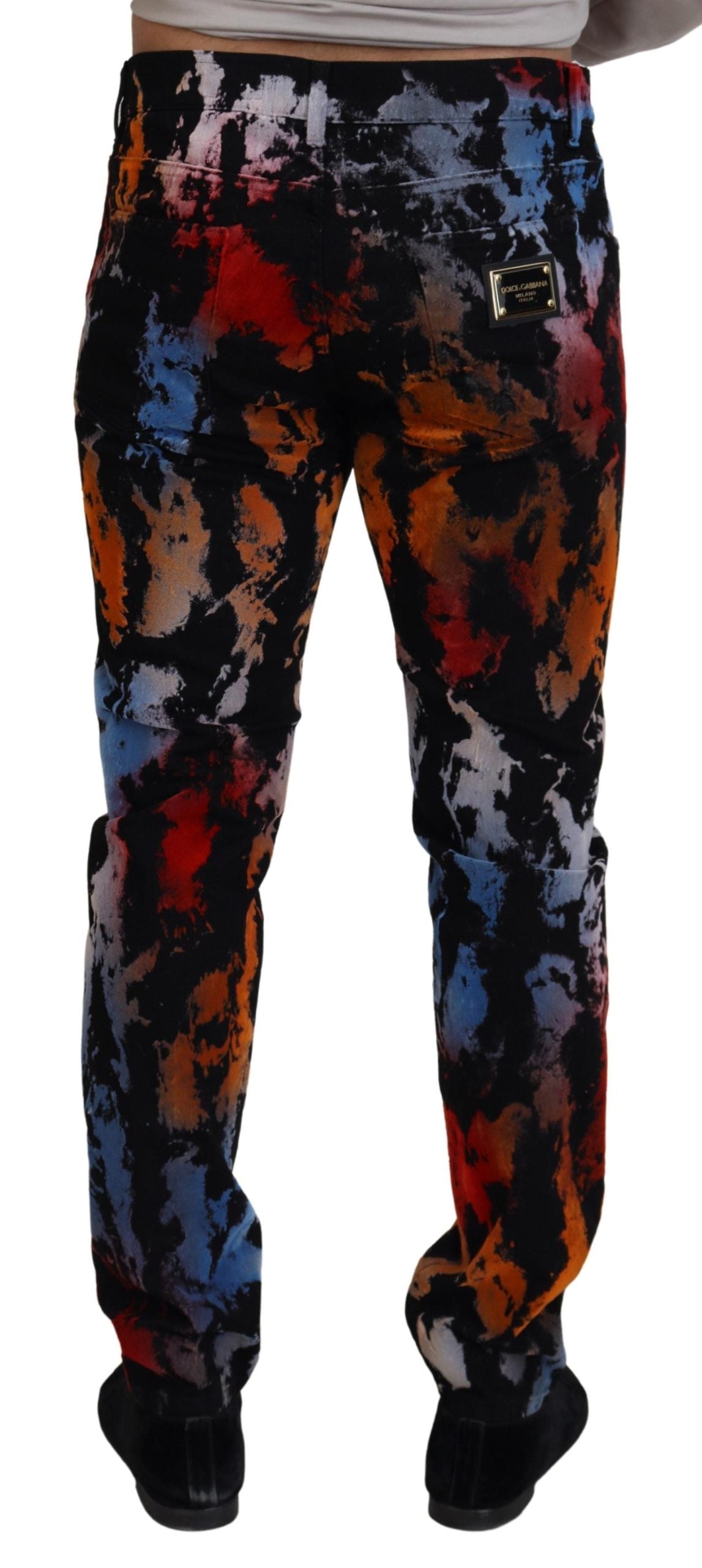 Dolce &amp; Gabbana Jean skinny en coton multicolore tie-dye