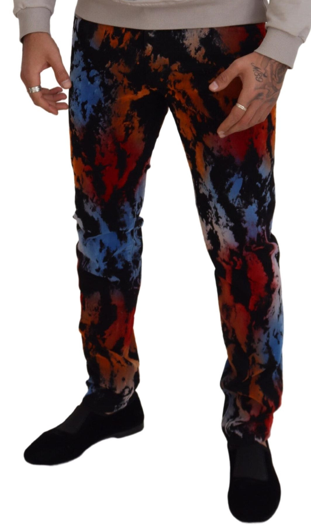 Dolce &amp; Gabbana Jean skinny en coton multicolore tie-dye