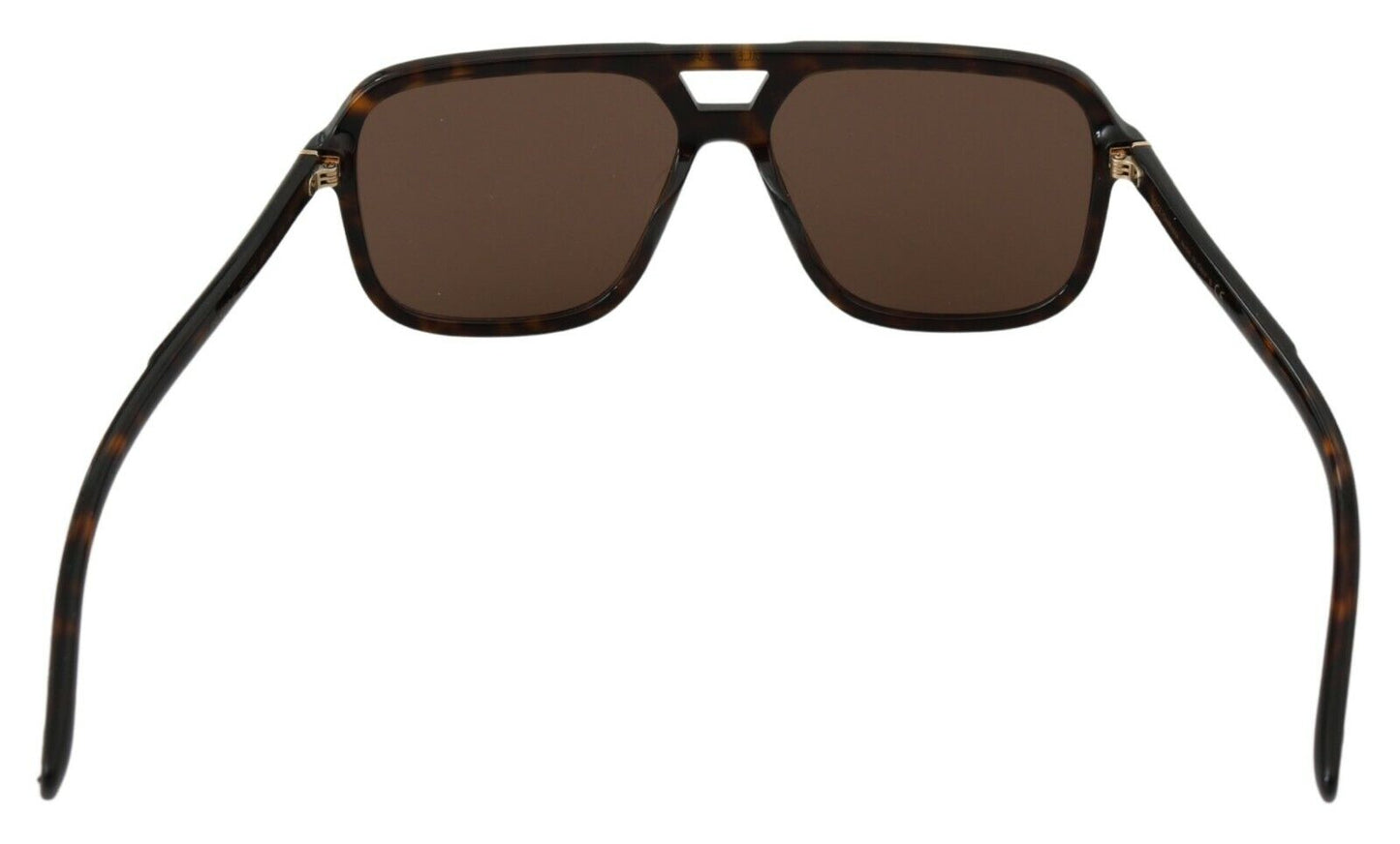 Lunettes de soleil aviateur pilote pour hommes à motif léopard marron Dolce &amp; Gabbana