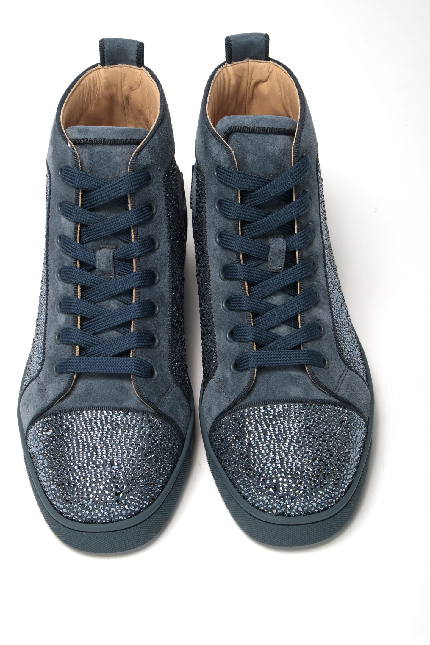 Christian Louboutin Bleu Louis Junior Spikes Sneaker Chaussures