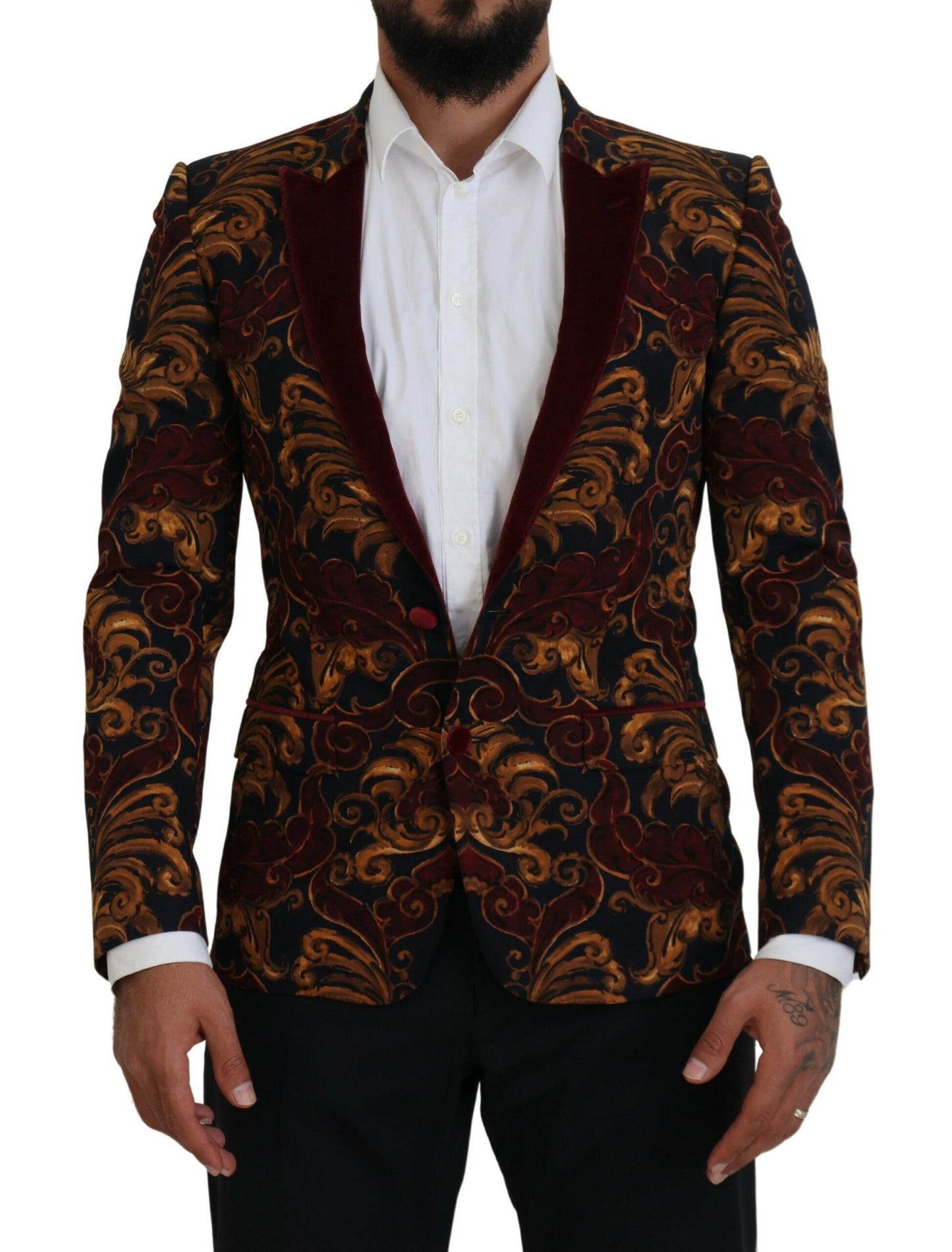 Dolce &amp; Gabbana Blazer Martini à simple boutonnage fleuri multicolore