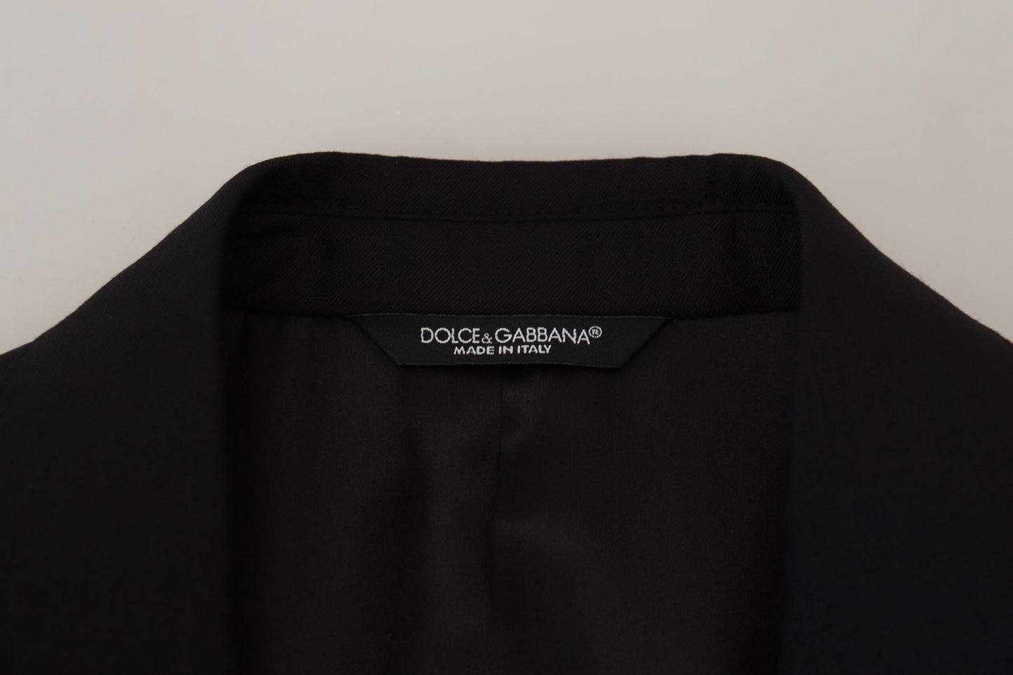 Dolce &amp; Gabbana Manteau formel en laine noire Blazer Martini