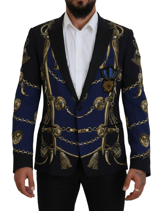 Dolce &amp; Gabbana Manteau imprimé multicolore Blazer Martini