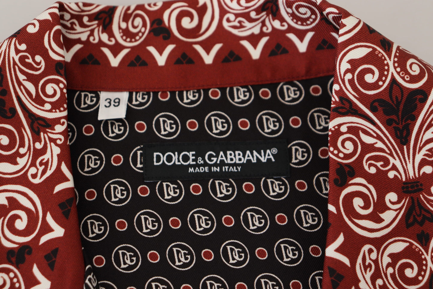 Dolce &amp; Gabbana Chemise décontractée en soie à motifs multicolores