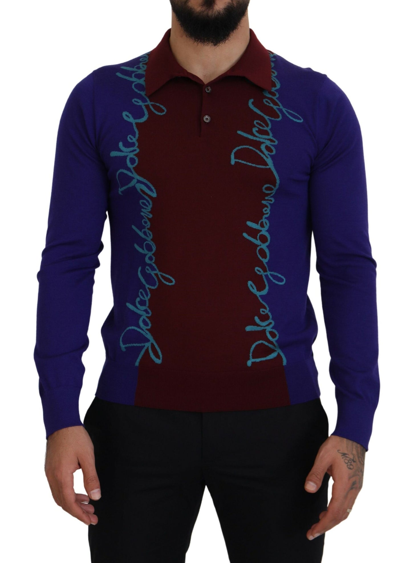 Dolce & Gabbana Multicolor Virgin Wool Silk Pullover Sweater