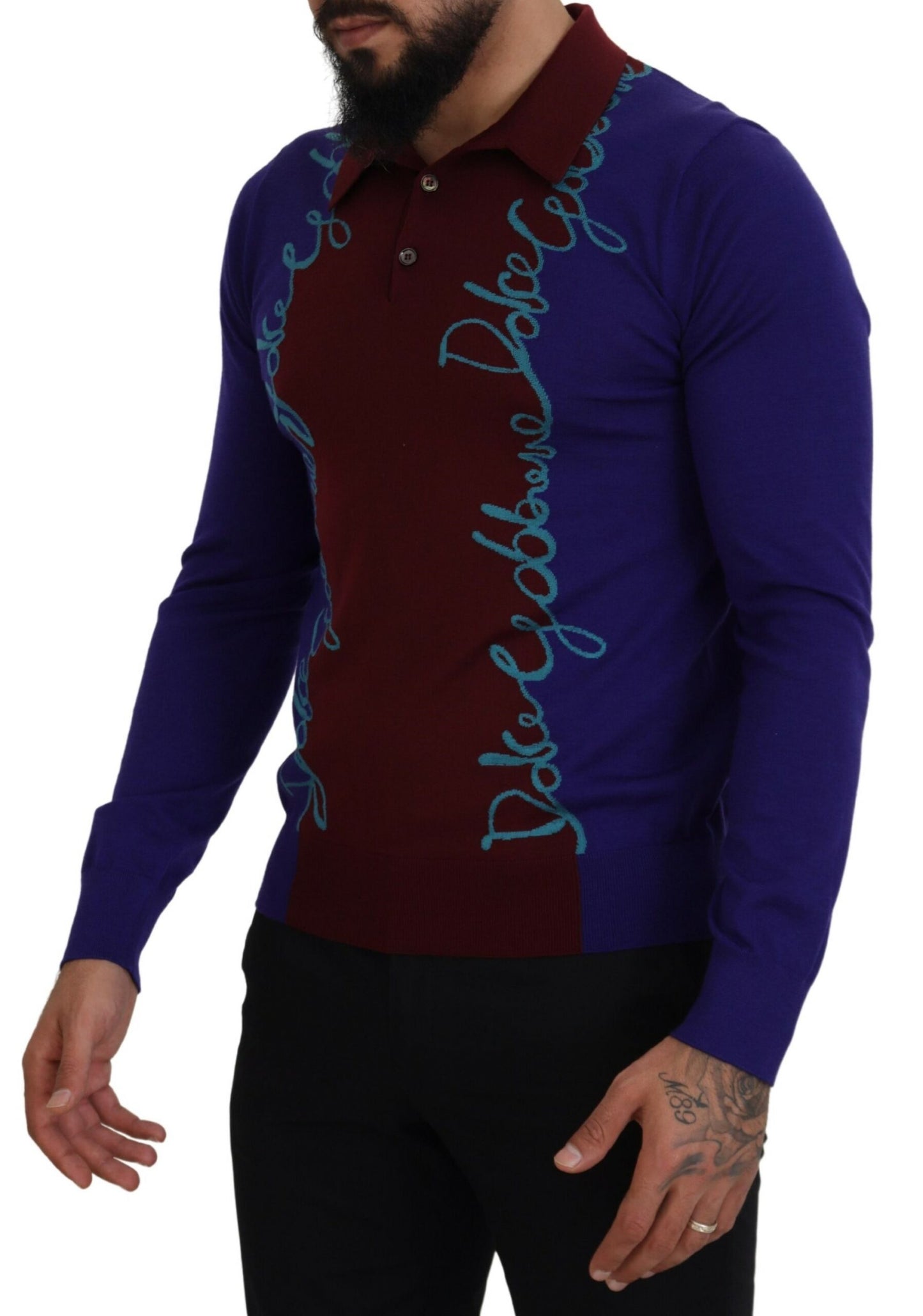 Dolce & Gabbana Multicolor Virgin Wool Silk Pullover Sweater