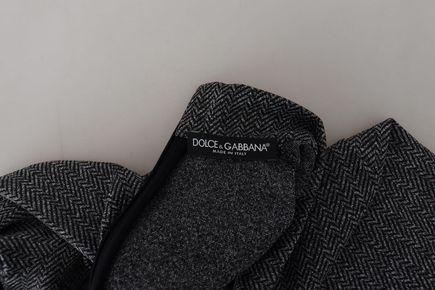 Dolce &amp; Gabbana Dunkelgrauer Rollkragenpullover aus Nylon