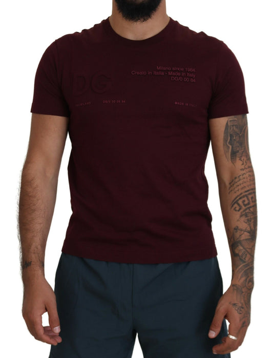 Dolce &amp; Gabbana T-shirt à manches courtes imprimé marron pour hommes