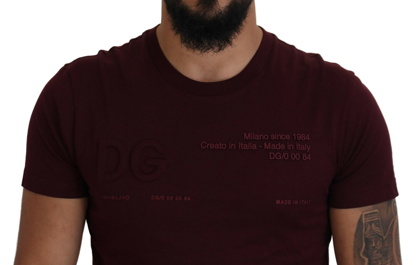 Dolce &amp; Gabbana T-shirt à manches courtes imprimé marron pour hommes