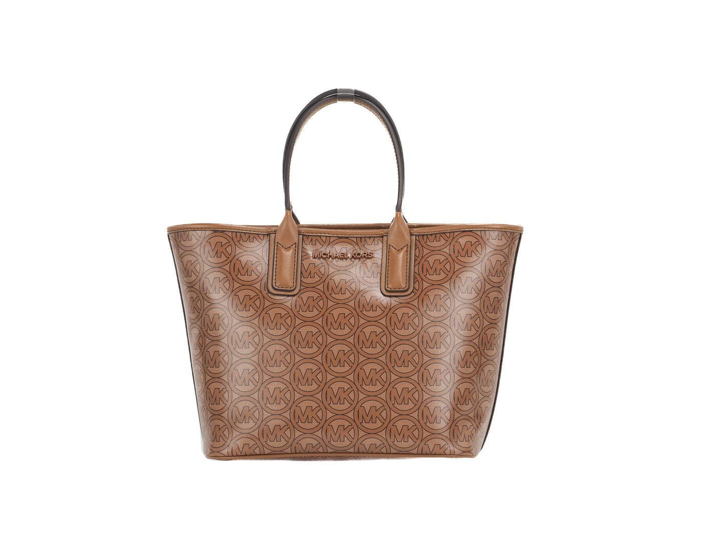 Michael Kors Jodie petit sac à main fourre-tout en polyester recyclé avec logo jacquard marron