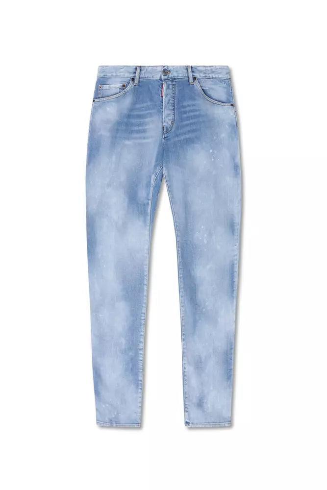 Dsquared² Hellblaue Jeans und Hose aus Baumwolle