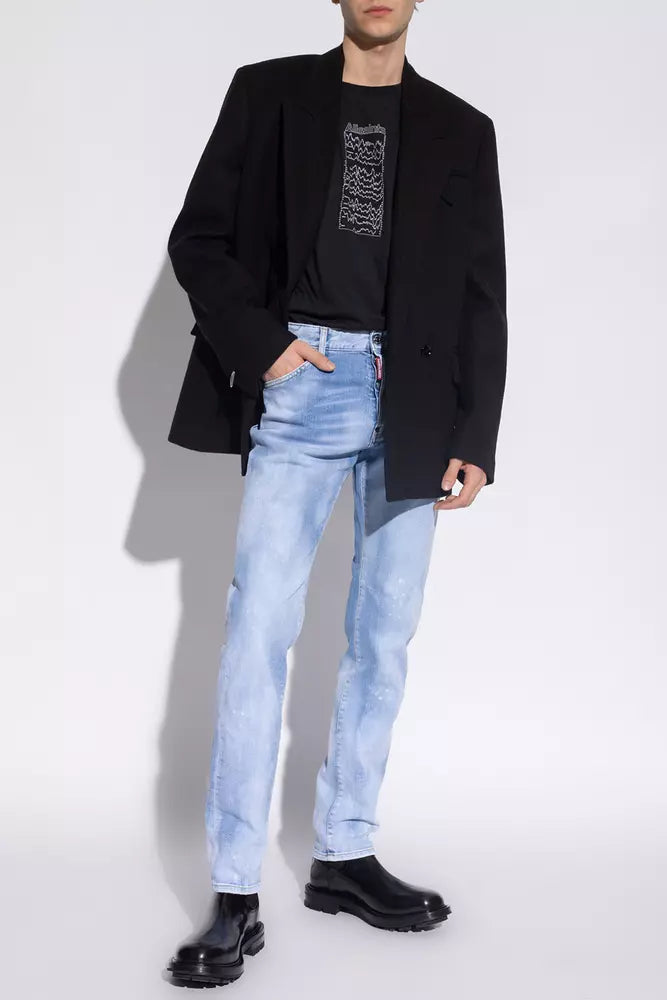 Dsquared² Hellblaue Jeans und Hose aus Baumwolle