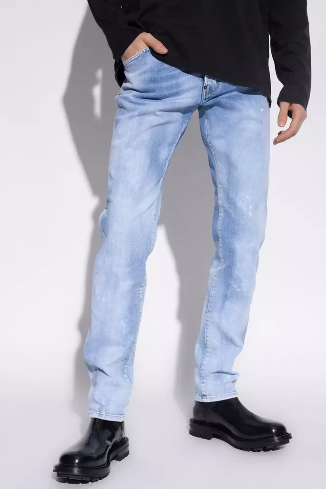 Dsquared² Jean et pantalon en coton bleu clair