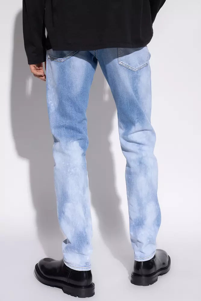 Dsquared² Jean et pantalon en coton bleu clair