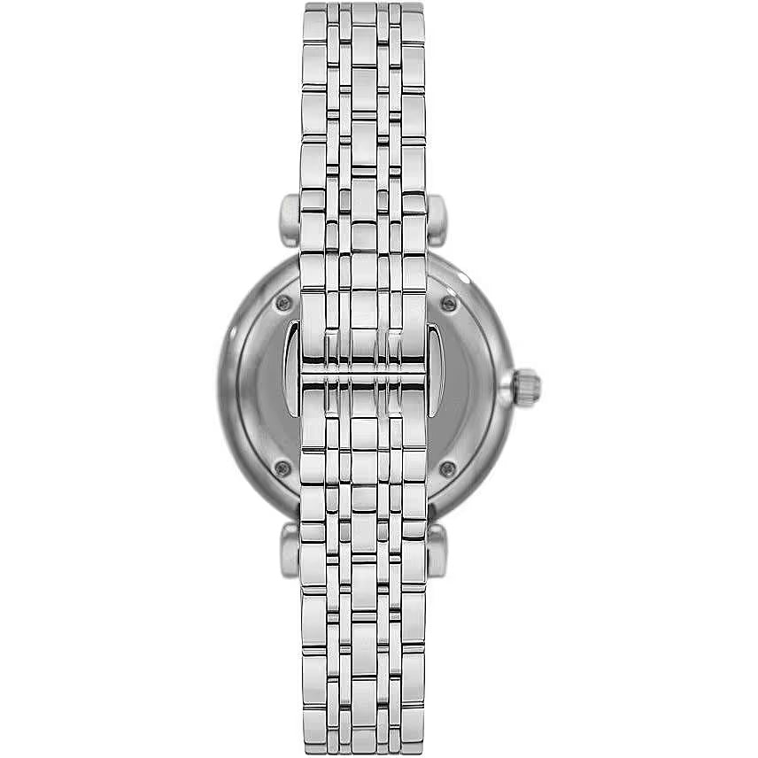 Montre à quartz en acier argenté Emporio Armani