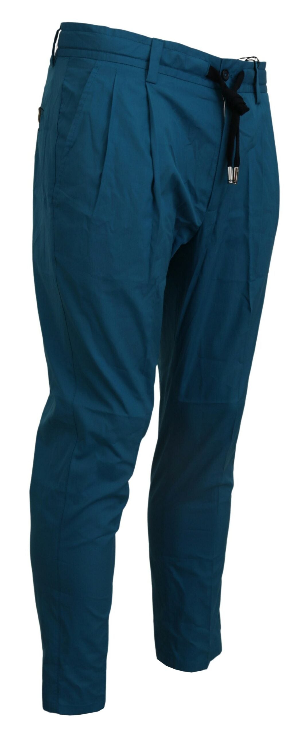 Pantalon chino en coton bleu Dolce &amp; Gabbana