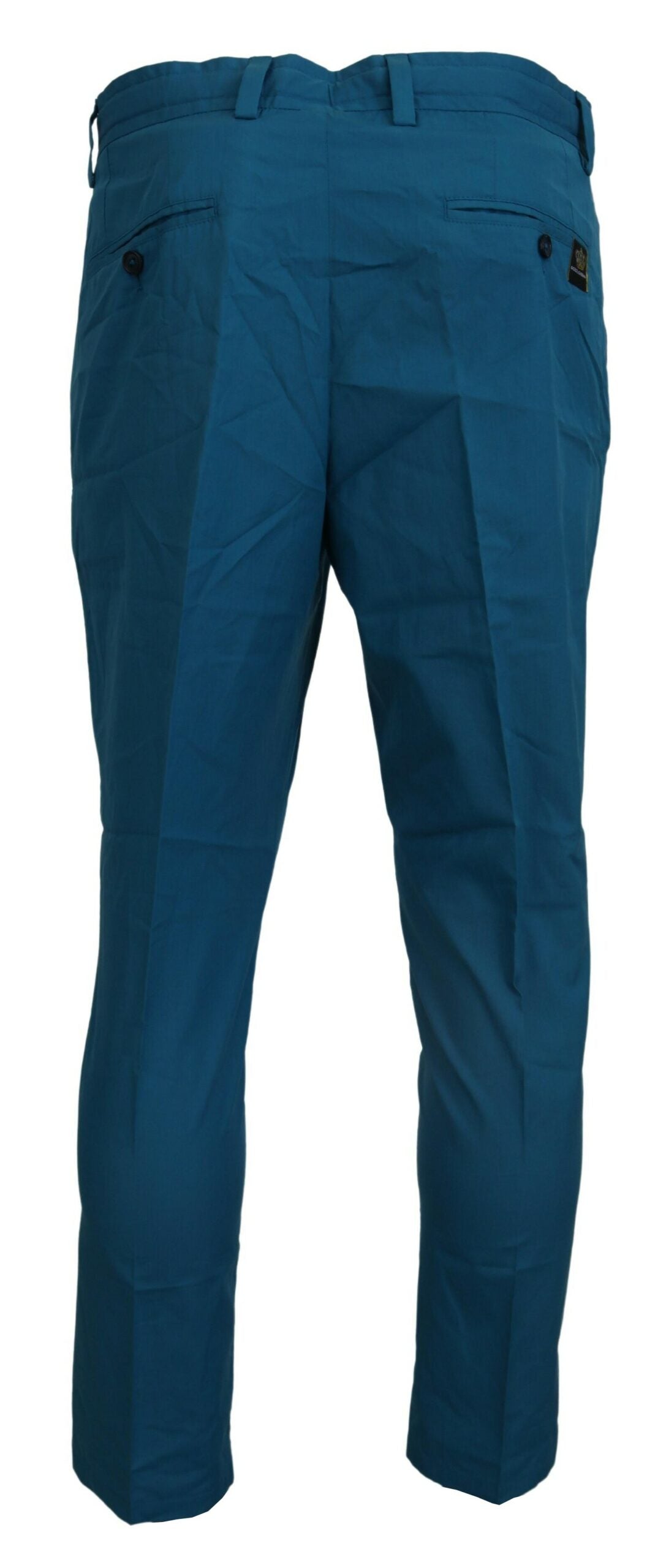 Pantalon chino en coton bleu Dolce &amp; Gabbana